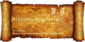 Milisits Graciella névjegykártya